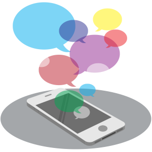 application infonuagique texto SMS