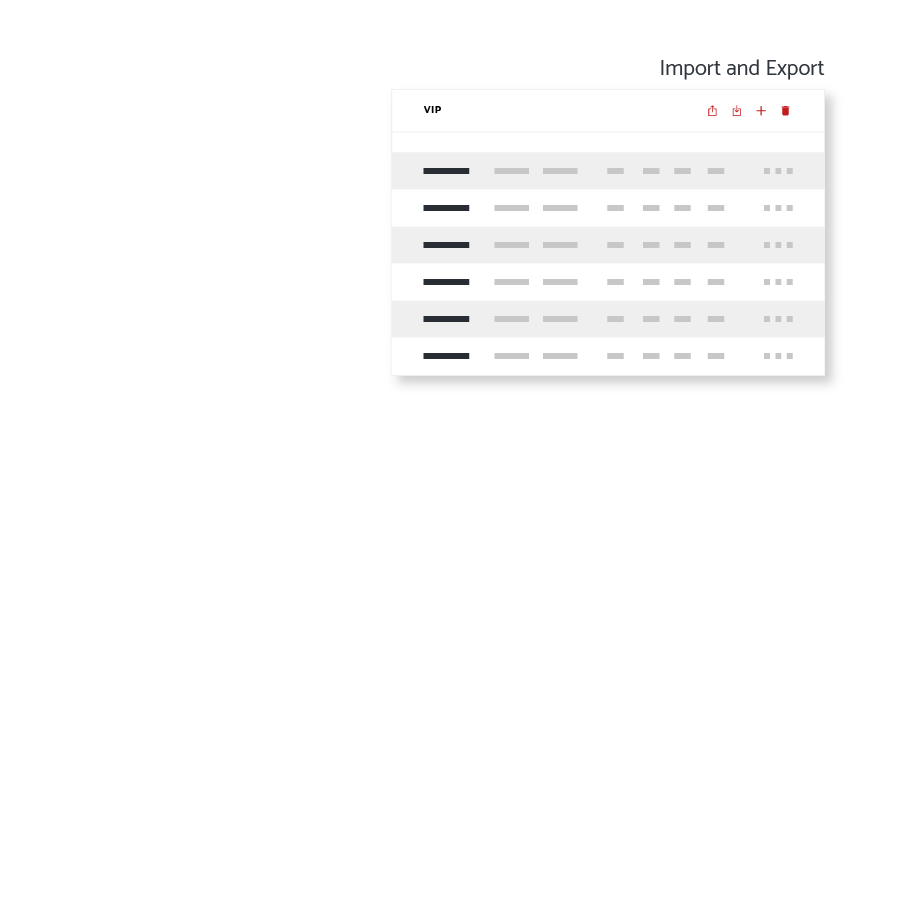 Multi-Channel All-in-One Messaging Platform Import and export your contacts