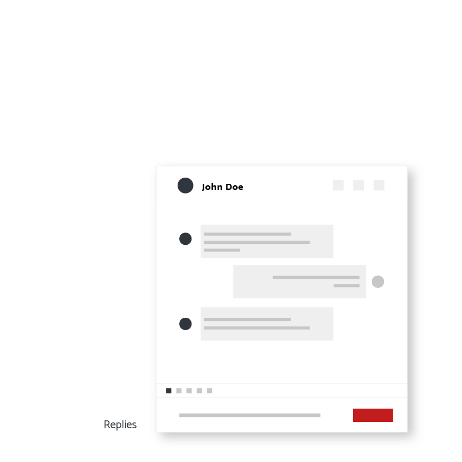 Multi-Channel All-in-One Messaging Platform Saved replies