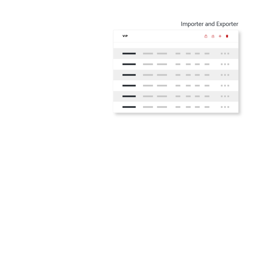 Plateforme de messagerie multicanaux - Importez et exportez vos contacts