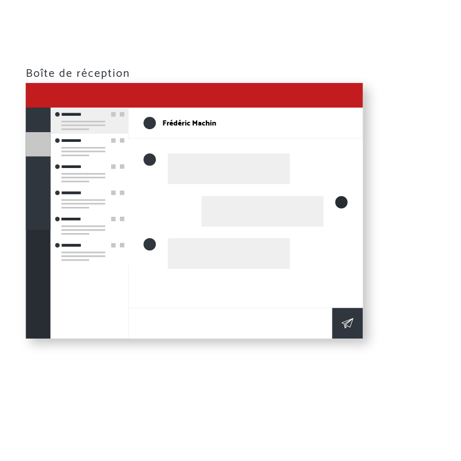 Plateforme de messagerie multicanaux - Boîte de réception